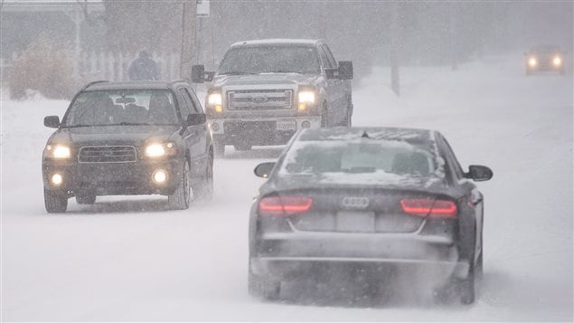 Montréal le 29 décembre, pendant la première tempête de l'année Montréal le 29 décembre, pendant la première tempête de l'année