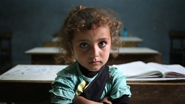 Une petite réfugiée syrienne au Liban
Une petite réfugiée syrienne au Liban
