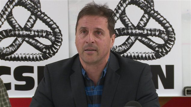 Le président de la CSN Côte-Nord, Guillaume Tremblay. Le président de la CSN Côte-Nord, Guillaume Tremblay.
