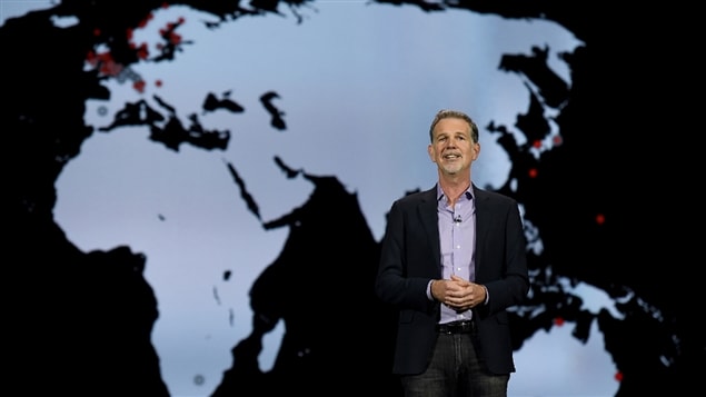 Reed Hastings, le PDG de Netflix, au CES 2016 de Las Vegas Reed Hastings, le PDG de Netflix, au CES 2016 de Las Vegas