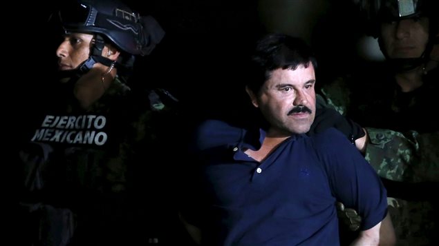 Joaquin « Chapo » Guzman lors de son arrestation vendredi Joaquin « Chapo » Guzman lors de son arrestation vendredi