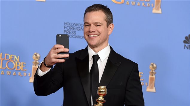 Matt Damon lors des 73es Golden Globes Matt Damon lors des 73es Golden Globes