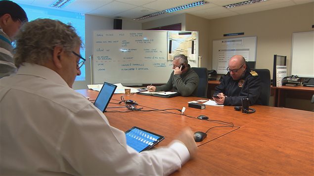 Le centre de coordination de la Ville de Rimouski, utilisé pour répondre à des situations d'urgence. Le centre de coordination de la Ville de Rimouski, utilisé pour répondre à des situations d'urgence.