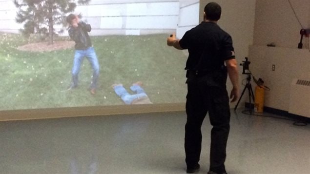 Un simulateur 3D à l'Académie de police de l'Atlantique Un simulateur 3D à l'Académie de police de l'Atlantique