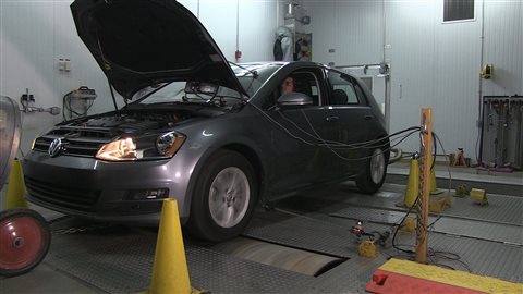 Un test mené sur une Volkswagen Golf. Un test mené sur une Volkswagen Golf.