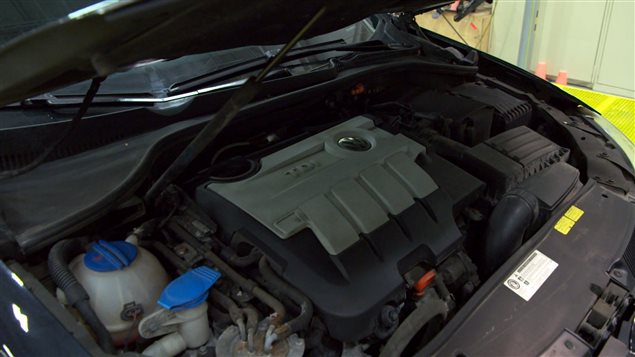 Le moteur d'une Golf TDI de Volkswagen Le moteur d'une Golf TDI de Volkswagen