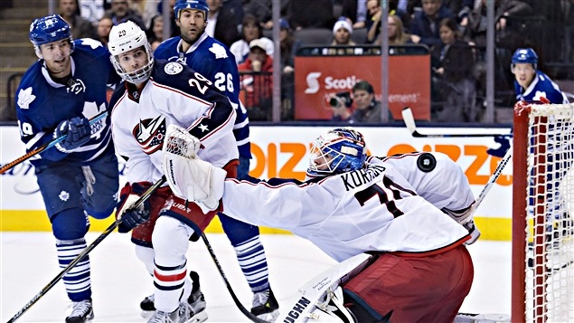 Joonas Korpisalo a bloqué 41 tirs des Leafs Joonas Korpisalo a bloqué 41 tirs des Leafs