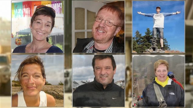 (De haut en bas) Gladys Chamberland, Yves Carrier, Charlelie Carrier, Maude Carrier, Louis Chabot et Suzanne Bernier. (De haut en bas) Gladys Chamberland, Yves Carrier, Charlelie Carrier, Maude Carrier, Louis Chabot et Suzanne Bernier.