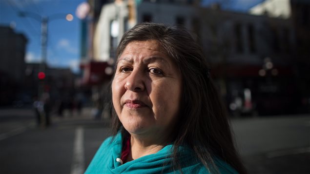 Fay Blaney, présidente de la marche annuelle de Vancouver en mémoire des femmes autochtones assassinées ou disparues. Fay Blaney, présidente de la marche annuelle de Vancouver en mémoire des femmes autochtones assassinées ou disparues.