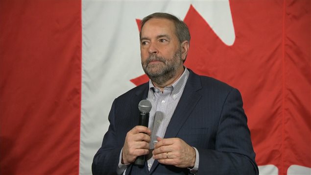Le chef du NPD Thomas Mulcair. Le chef du NPD Thomas Mulcair.