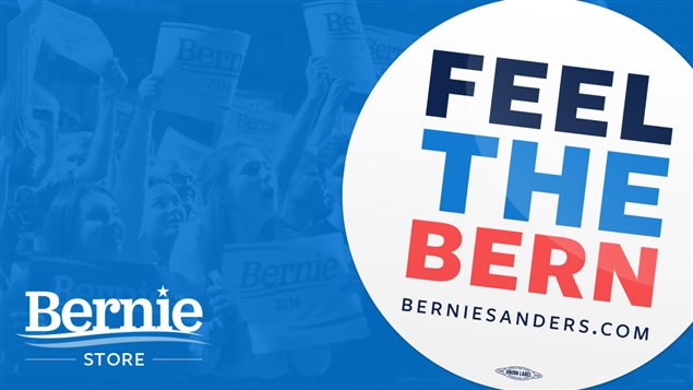 Certains articles vendus sur le site officiel de Bernie Sanders réfèrent à « Bern », son surnom. Certains articles vendus sur le site officiel de Bernie Sanders réfèrent à « Bern », son surnom.