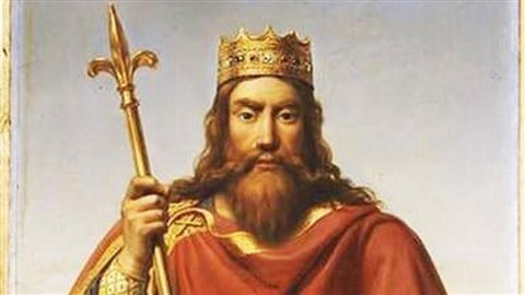 « Clovis roi des Francs » Peinture de François-Louis Dejuinne « Clovis roi des Francs » Peinture de François-Louis Dejuinne