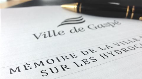 Mémoire de la ville de Gaspé sur les hydrocarbures. Mémoire de la ville de Gaspé sur les hydrocarbures.