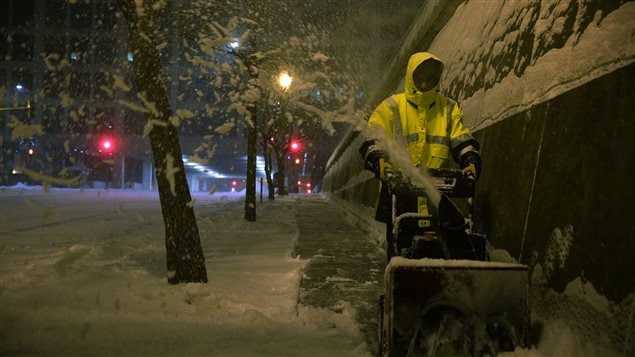 Jusqu'à 70 cm de neige sont attendus à certains endroits. Jusqu'à 70 cm de neige sont attendus à certains endroits.