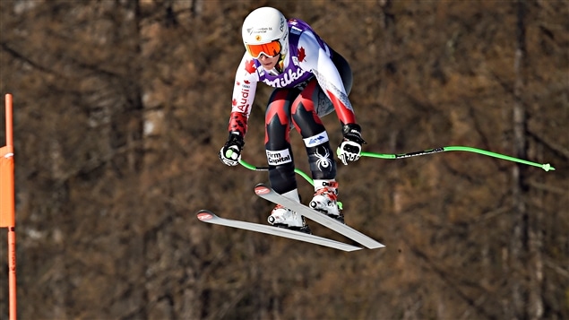 Larisa Yurkiw à Cortina d'Ampezzo Larisa Yurkiw à Cortina d'Ampezzo