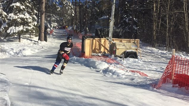 Patineur, Ice Challenge de Ville-Marie, au Témiscamingue Patineur, Ice Challenge de Ville-Marie, au Témiscamingue