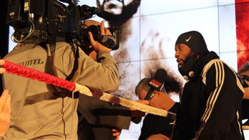 Jean Pascal pendant son entraînement Jean Pascal pendant son entraînement
