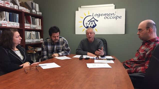 Une conférence de presse tenue par l'organisme Logemen'occupe Une conférence de presse tenue par l'organisme Logemen'occupe