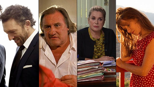 Vincent Cassel, Gérard Depardieu, Catherine Deneuve et Isabelle Huppert Vincent Cassel, Gérard Depardieu, Catherine Deneuve et Isabelle Huppert