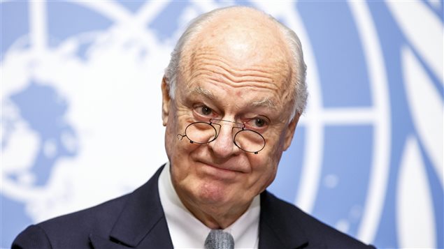 L’envoyé spécial des Nations unies pour la Syrie, Staffan de Mistura, durant une conférence de presse tenue aux bureaux de l’ONU à Genève, le 25 janvier dernier L’envoyé spécial des Nations unies pour la Syrie, Staffan de Mistura, durant une conférence de presse tenue aux bureaux de l’ONU à Genève, le 25 janvier dernier