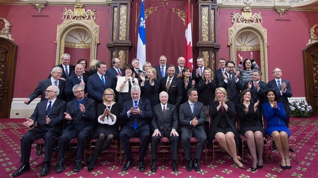 Le nouveau cabinet ministériel libéral lors du remaniement du 28 janvier 2016 Le nouveau cabinet ministériel libéral lors du remaniement du 28 janvier 2016