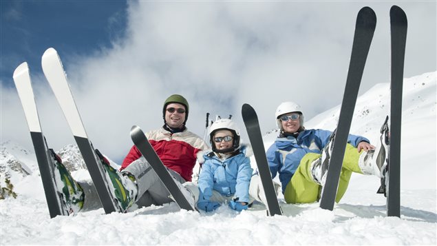 Une famille au ski Une famille au ski