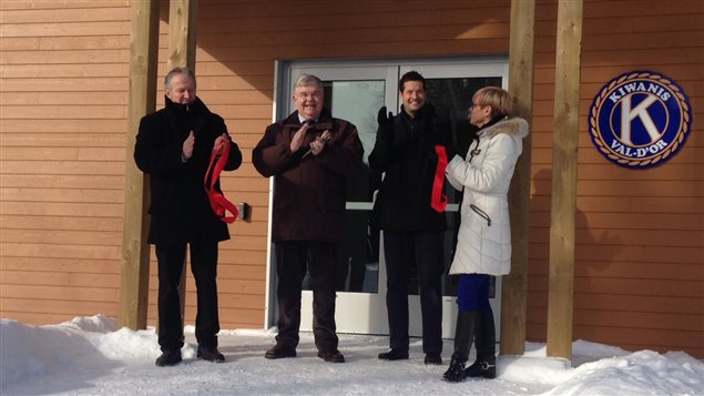 Inauguration du Pavillon Kiwanis-Lemieux, sentier glacé de Val-d'Or Inauguration du Pavillon Kiwanis-Lemieux, sentier glacé de Val-d'Or
