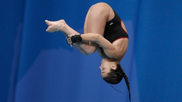 Meaghan Benfeito à la tour de 10 m Meaghan Benfeito à la tour de 10 m