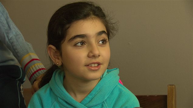 Fillette syrienne à Moncton Fillette syrienne à Moncton