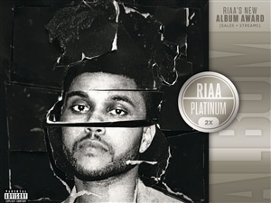 Le disque deux fois platine de The Weeknd Le disque deux fois platine de The Weeknd