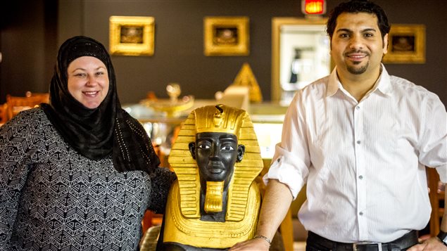 Paula et Ehab Radwan, les propriétaires du restaurants Taste Of Egypt à Saint-Jean N.-B. Paula et Ehab Radwan, les propriétaires du restaurants Taste Of Egypt à Saint-Jean N.-B.