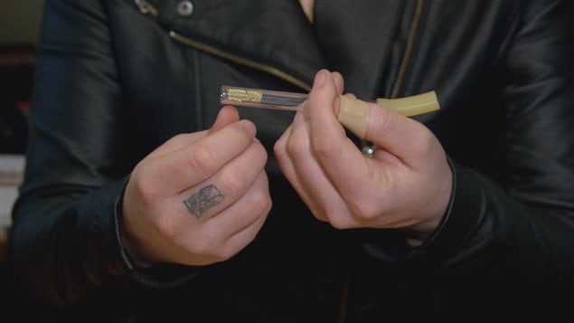 L'une des trousses distribuées par SIDA Moncton aux utilisateurs de drogues injectables L'une des trousses distribuées par SIDA Moncton aux utilisateurs de drogues injectables