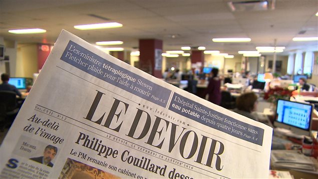Une du quotidien Le Devoir Une du quotidien Le Devoir