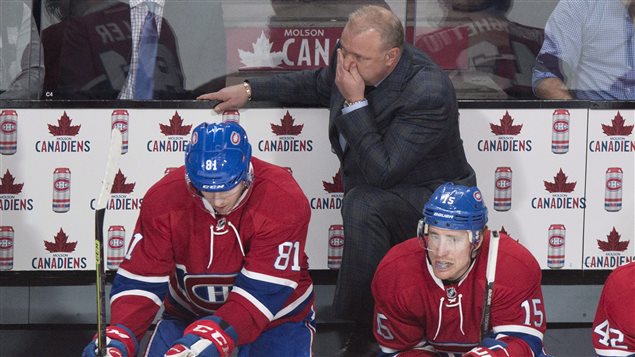 Michel Therrien à la fin du match contre les Sabres Michel Therrien à la fin du match contre les Sabres