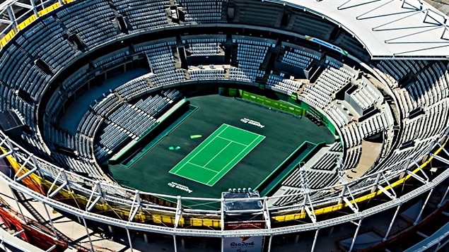 Le stade de tennis à Barra Le stade de tennis à Barra