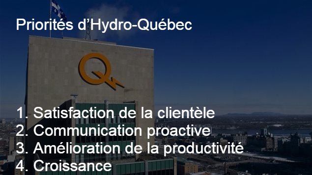 Les quatre grandes priorités d'Éric Martel, PDG d'Hydro-Québec Les quatre grandes priorités d'Éric Martel, PDG d'Hydro-Québec