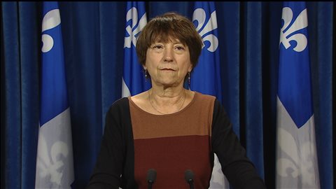 Françoise David, la cofondatrice et co-porte-parole de Québec solidaire Françoise David, la cofondatrice et co-porte-parole de Québec solidaire