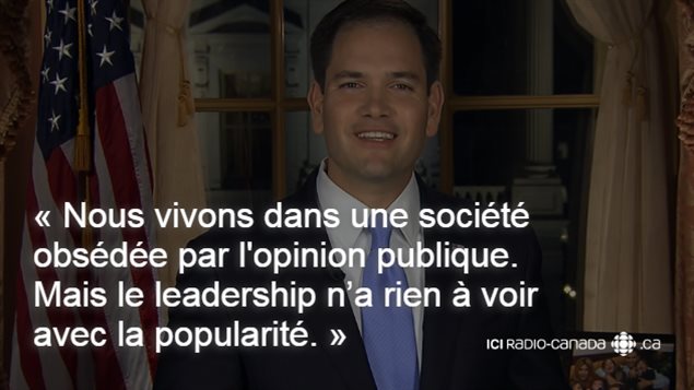 Le sénateur de la Floride, Marco Rubio Le sénateur de la Floride, Marco Rubio