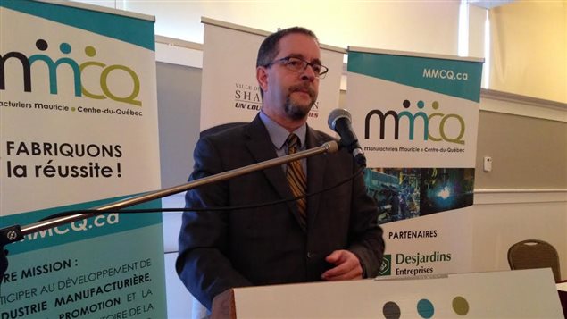 Le président et chef de la direction de Nemaska Lithium Guy Bourassa a présenté son projet aux membres de la MMCQ à Trois-Rivières Le président et chef de la direction de Nemaska Lithium Guy Bourassa a présenté son projet aux membres de la MMCQ à Trois-Rivières