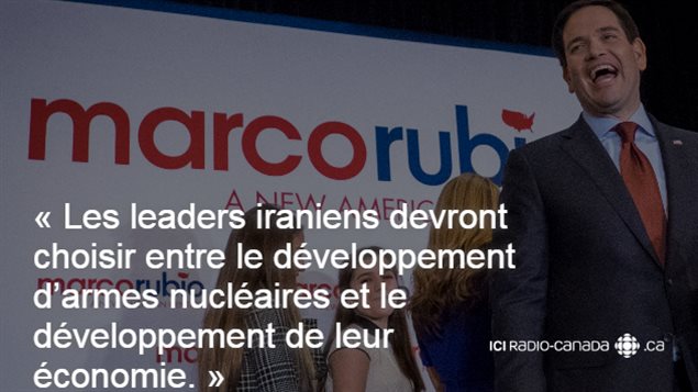 Le sénateur de la Floride, Marco Rubio Le sénateur de la Floride, Marco Rubio