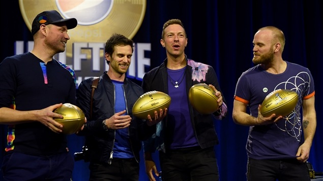 Le groupe britannique Coldplay Le groupe britannique Coldplay