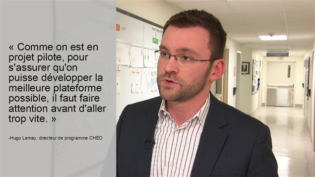 Le directeur de programme au CHEO, Hugo Lemay. Le directeur de programme au CHEO, Hugo Lemay.