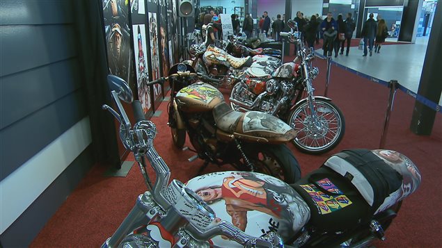 Des motocyclettes au Salon Moto et VTT de Québec Des motocyclettes au Salon Moto et VTT de Québec