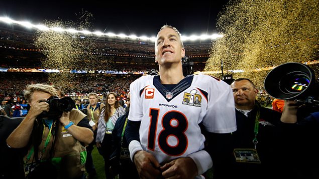Peyton Manning après le match Peyton Manning après le match