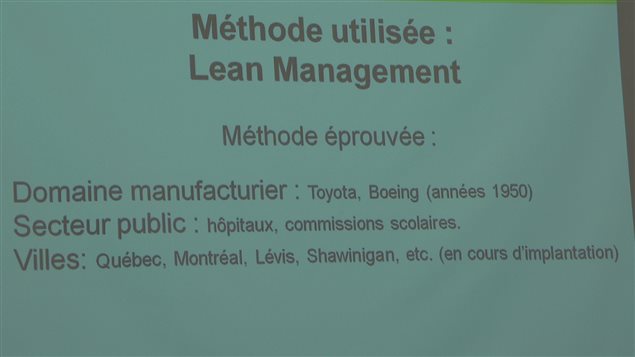 Tabelau montrant la méthode utilisée: Lean Management Tabelau montrant la méthode utilisée: Lean Management