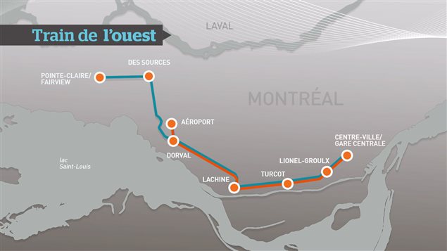 Carte potentielle du train de l'ouest Carte potentielle du train de l'ouest