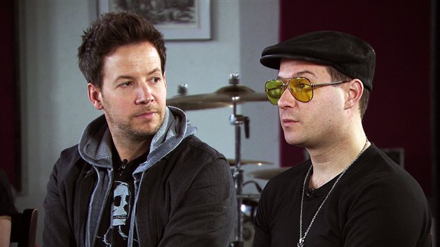 Pierre Bouvier et David Desrosiers, de Simple Plan Pierre Bouvier et David Desrosiers, de Simple Plan