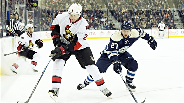 Dion Phaneuf face aux Blue Jackets Dion Phaneuf face aux Blue Jackets