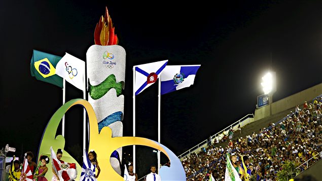 Une caravane des Jeux olympiques de Rio au sambadrome à Rio de Janeiro pendant les carnaval, le 7 février 2016. Une caravane des Jeux olympiques de Rio au sambadrome à Rio de Janeiro pendant les carnaval, le 7 février 2016.