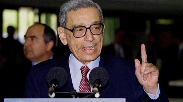 Boutros Boutros-Ghali, à Genève, en 1994 Boutros Boutros-Ghali, à Genève, en 1994